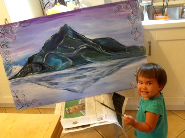 painting the mountain